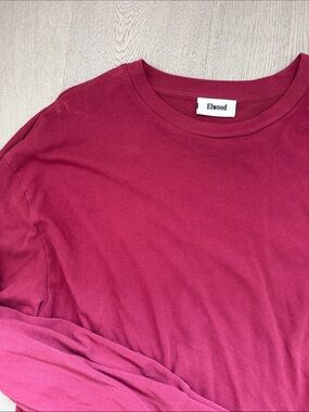 Burgundy long sleeve men’s Elwood shirt
